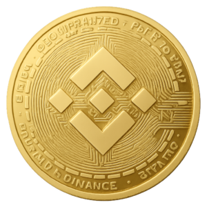 Binance Coin (BNB) Sammelmünze in Goldoptik – Stylisches Krypto-Sammlerstück mit Schutzkapsel | Geschenk & Deko für BNB-Fans