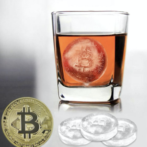Bitcoin Eiswürfel und Cookie / Kuchen Form aus Silikon| BTC Logo Ice Cubes Krypto Sommer