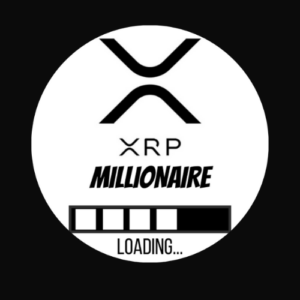 Aufkleber „XRP MILLIONAIR LOADING“  #Limited Edition 4,5 cm Ø rund