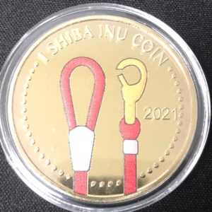 Sammelmünze „Shiba Inu COIN (SHIB)“ gold / multicolor