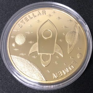 Stellar Lumens XLM Sammelmünze Gold – Edle Gedenkmünze für Blockchain-Fans & Sammler