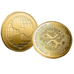 Ripple XRP Sammelmünze Gold – NEUE VERSION | Edle Krypto Gedenkmünze für Sammler & Blockchain-Fans
