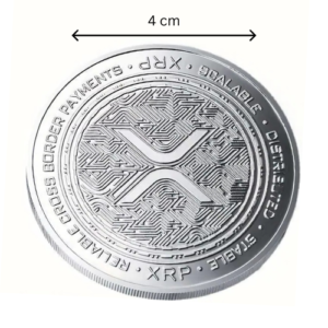 Ripple XRP Sammelmünze Silber – NEUE VERSION | Edle Krypto Gedenkmünze für Sammler & Blockchain-Fans