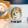 doge coin tasse to the moon