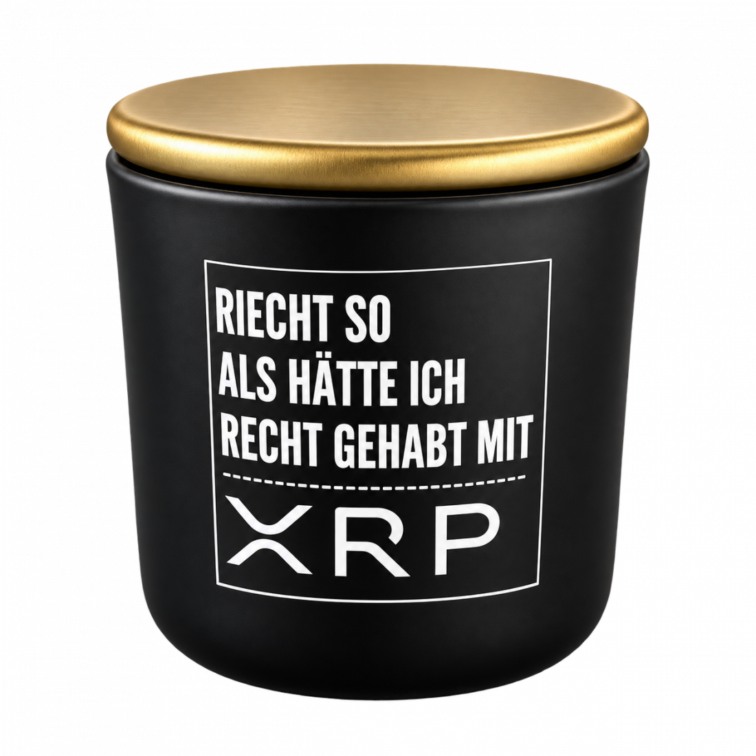 XRP Duftkerze schwarz Rosmarin & Zeder