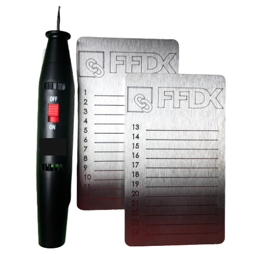 FFDK Steel-Plates Duo mit Gravurstift