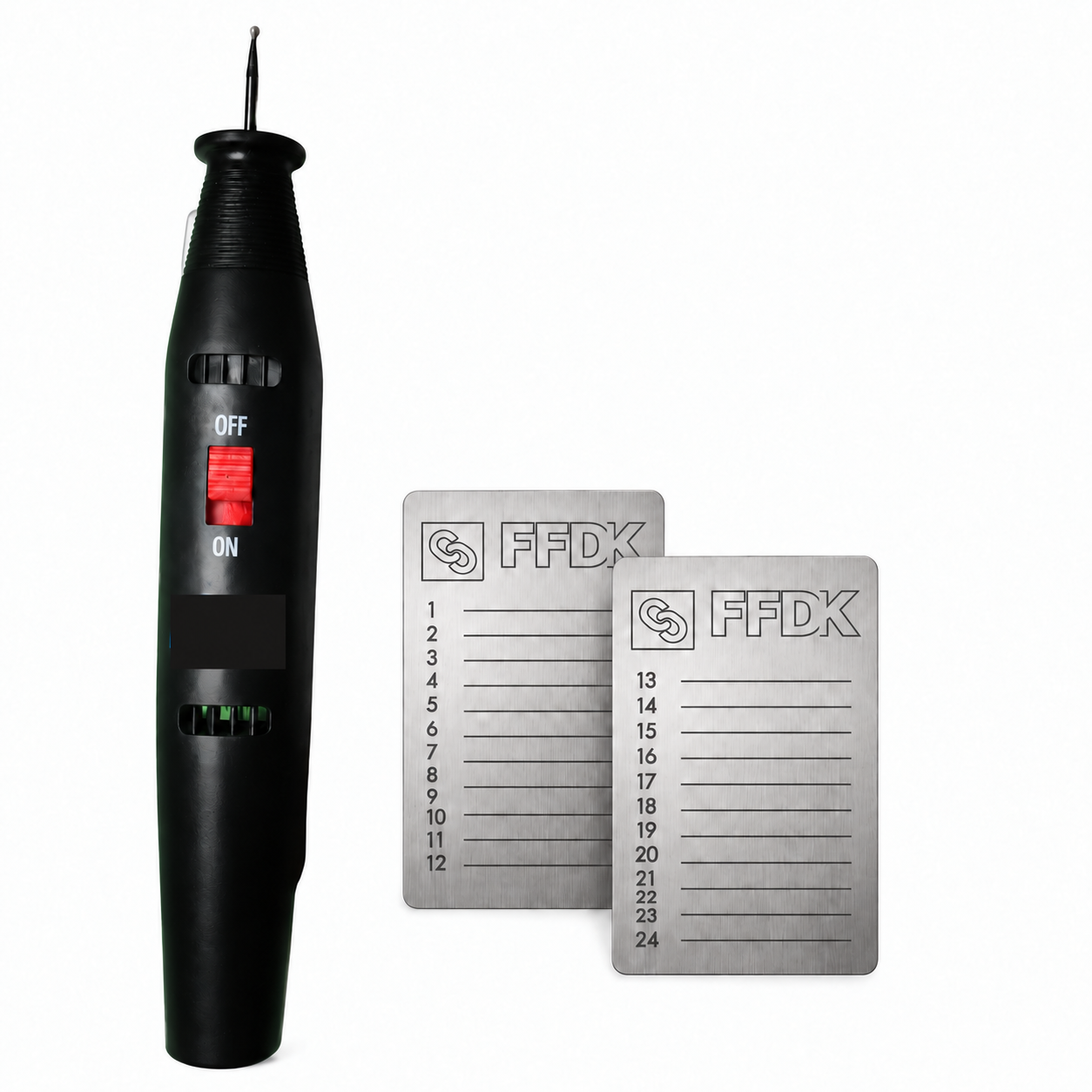 FFDK Steel-Plates Mini Bundle mit Gravierstift