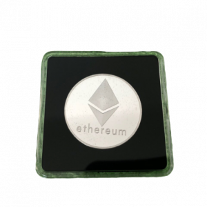 Ethereum Sammelmünze Silber in Acryl-Etui 40mm