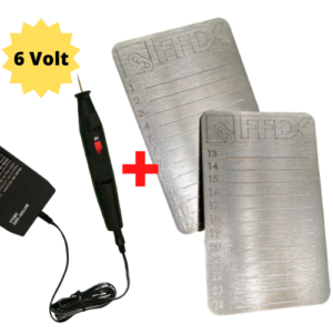 FFDK Steel Plate Bundle – 2er-Set Seed Backup Platten aus Edelstahl + Elektrischer Gravierstift mit Diamantspitze | Feuer- & Wasserfest